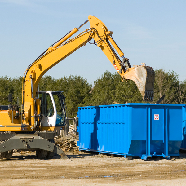 what happens if the residential dumpster is damaged or stolen during rental in Nora